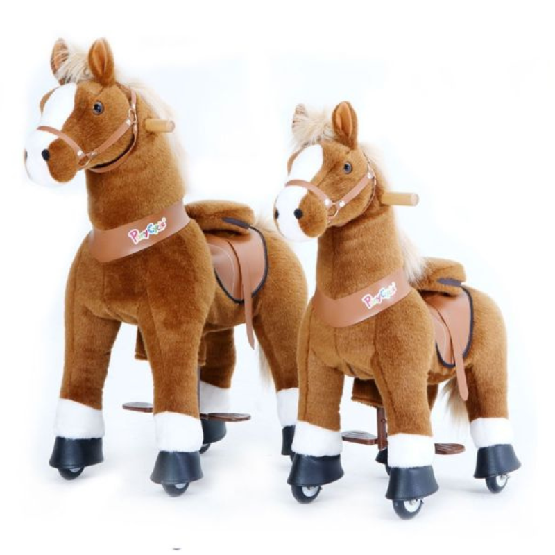 [PONU424] Pony Cycle Pferd Hellbraun 4-9 Jahre