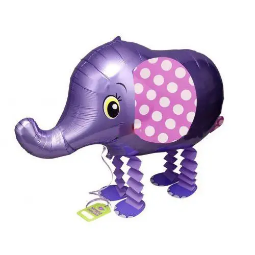 [PROPET06A] Purple Elephant Walking Balloon