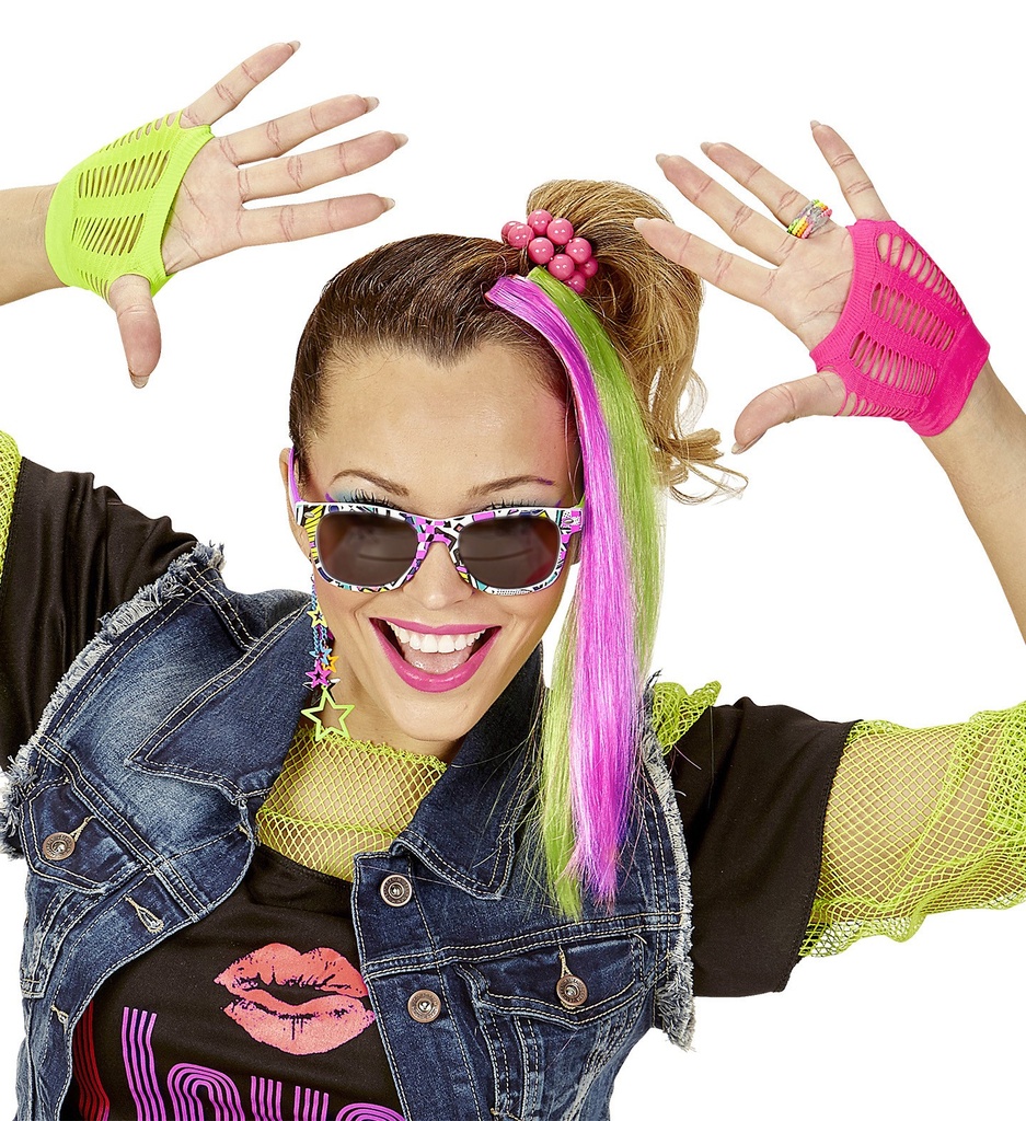 Kit Accessoires 80's vert et rose