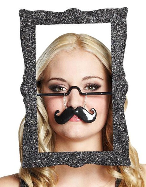 [RUB230624] lunettes cadre avec moustaches