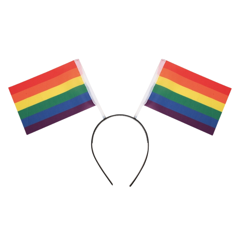 Serre-tête avec drapeau arc-en-ciel