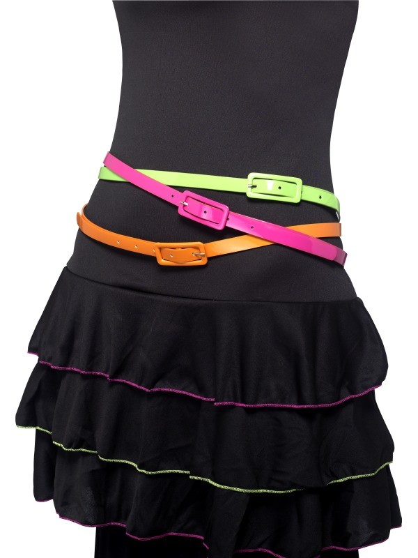Lot de 3 ceintures fluo