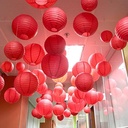 Boule chinoise rouge 50 cm