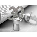Konfetti 30 Jahre Glitzer silber