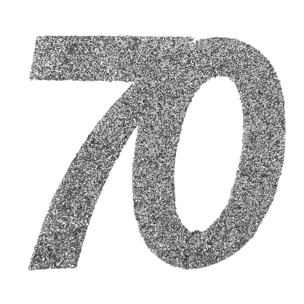 [SAN4532/70] Konfetti 70 Jahre Glitzer silber