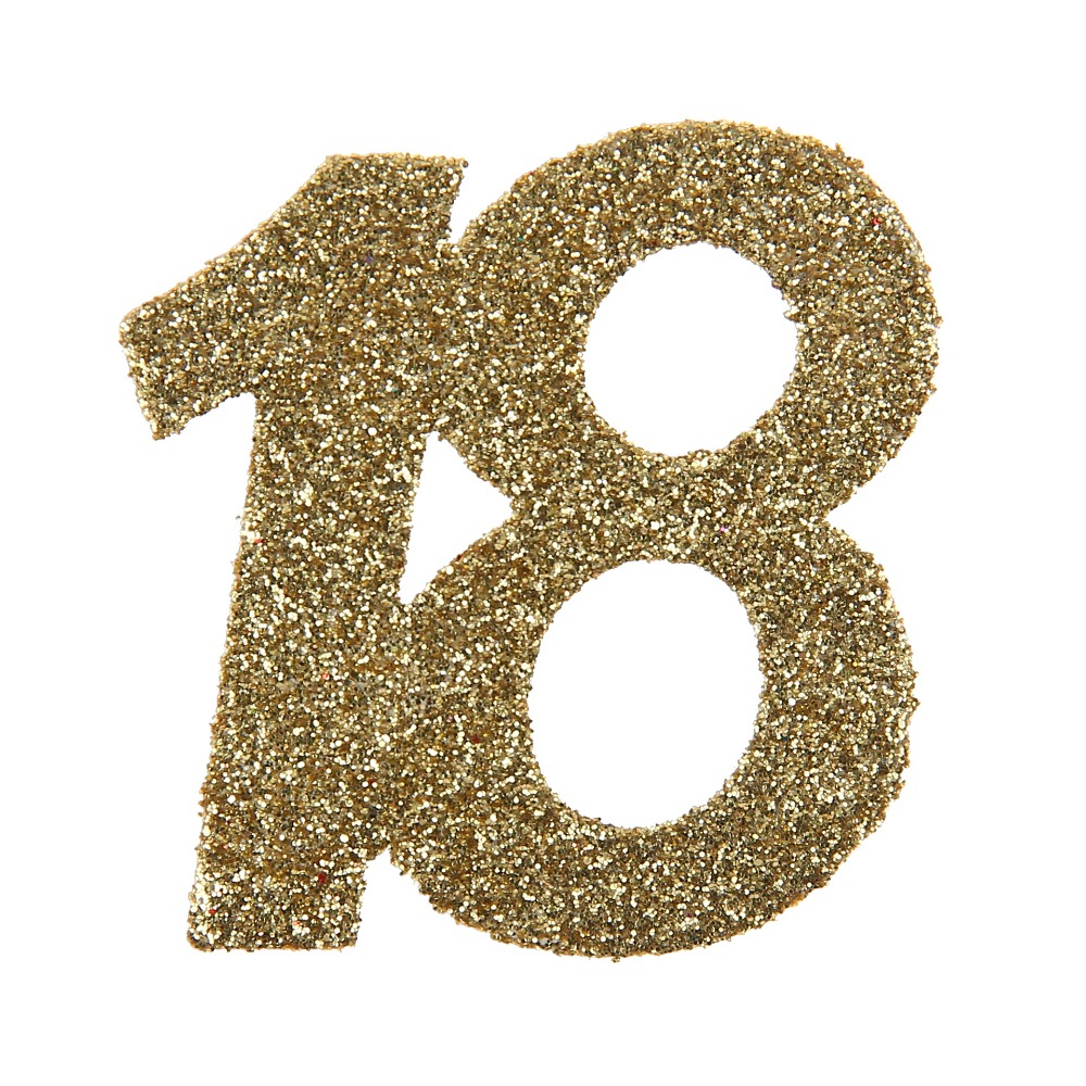 [SAN4604/18] Confetti 18 years glitter gold