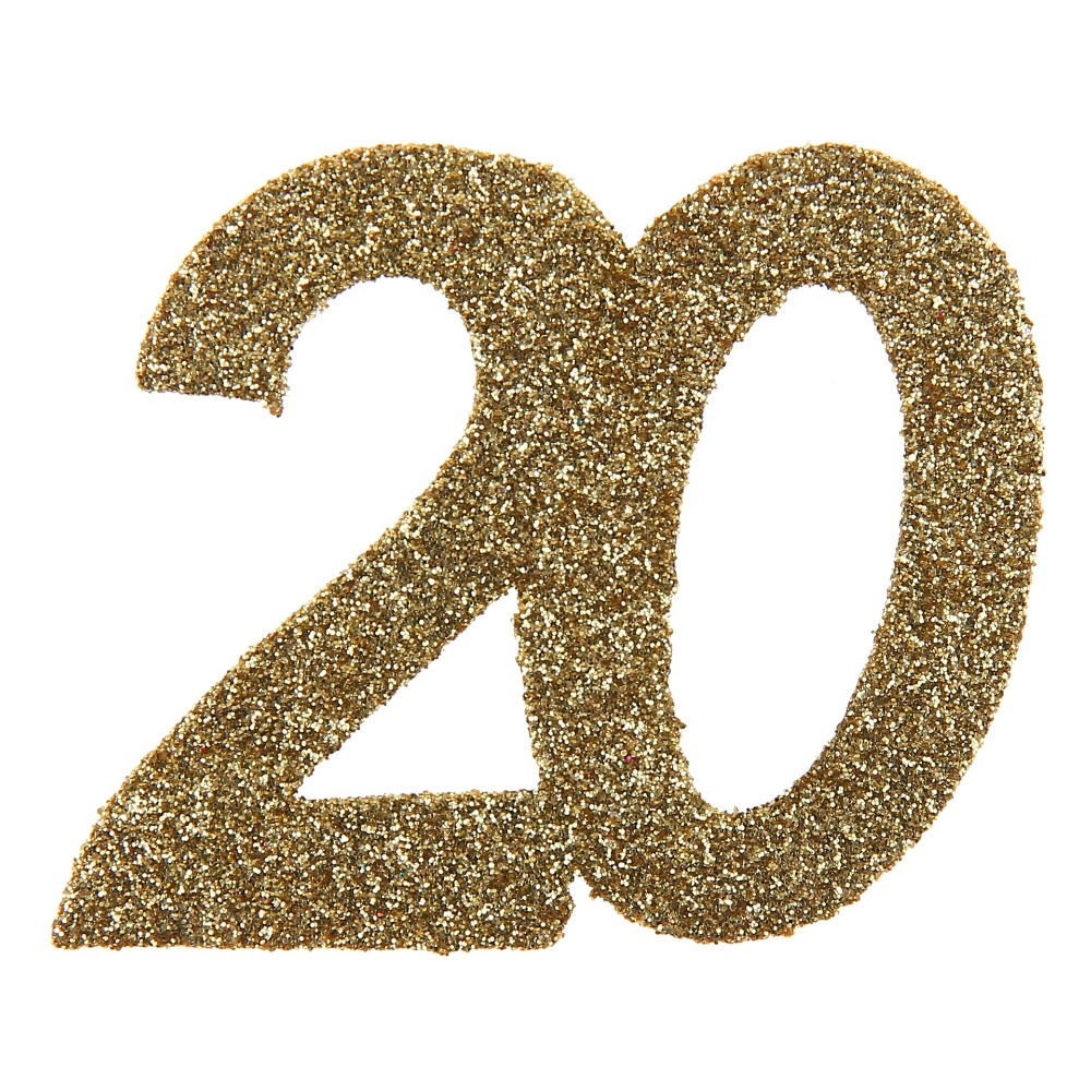 [SAN4604/20] Confetti 20 Years Gold Glitter