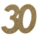 Konfetti 30 Jahre Glitzer gold