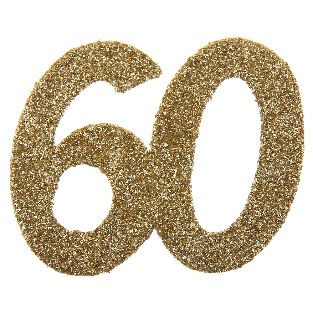 [SAN4604/60] Confettis 60 ans paillettes or