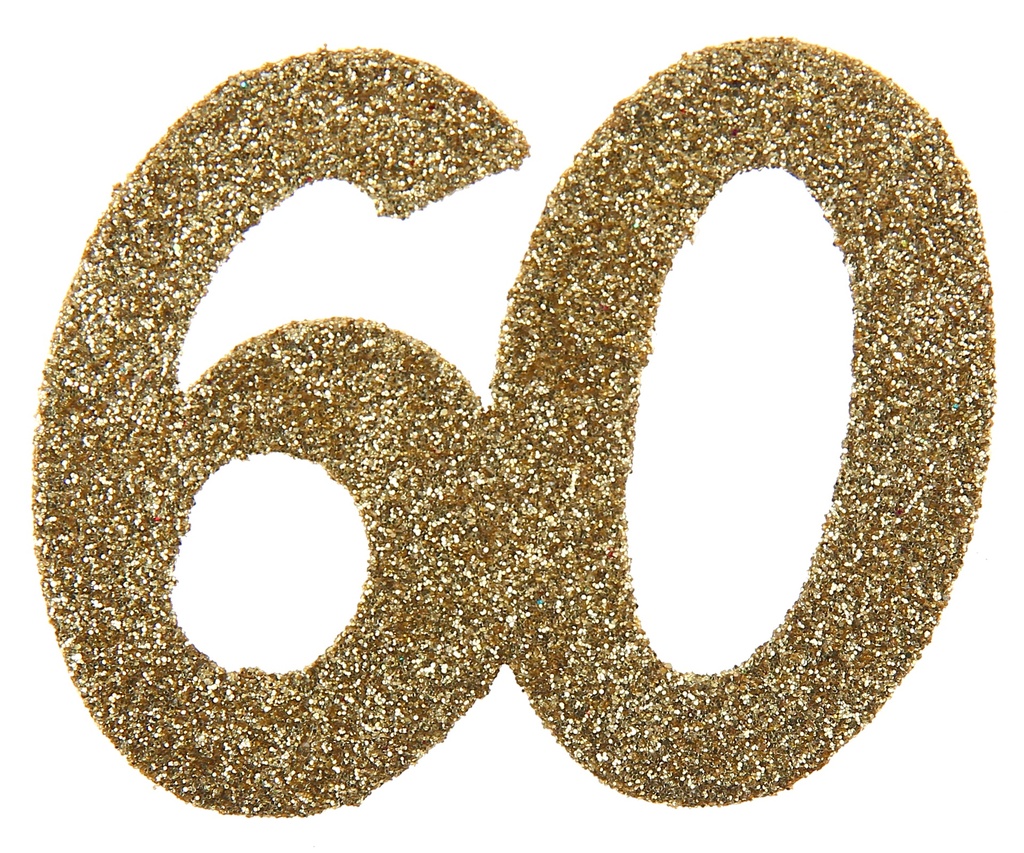 Confettis 60 ans paillettes or