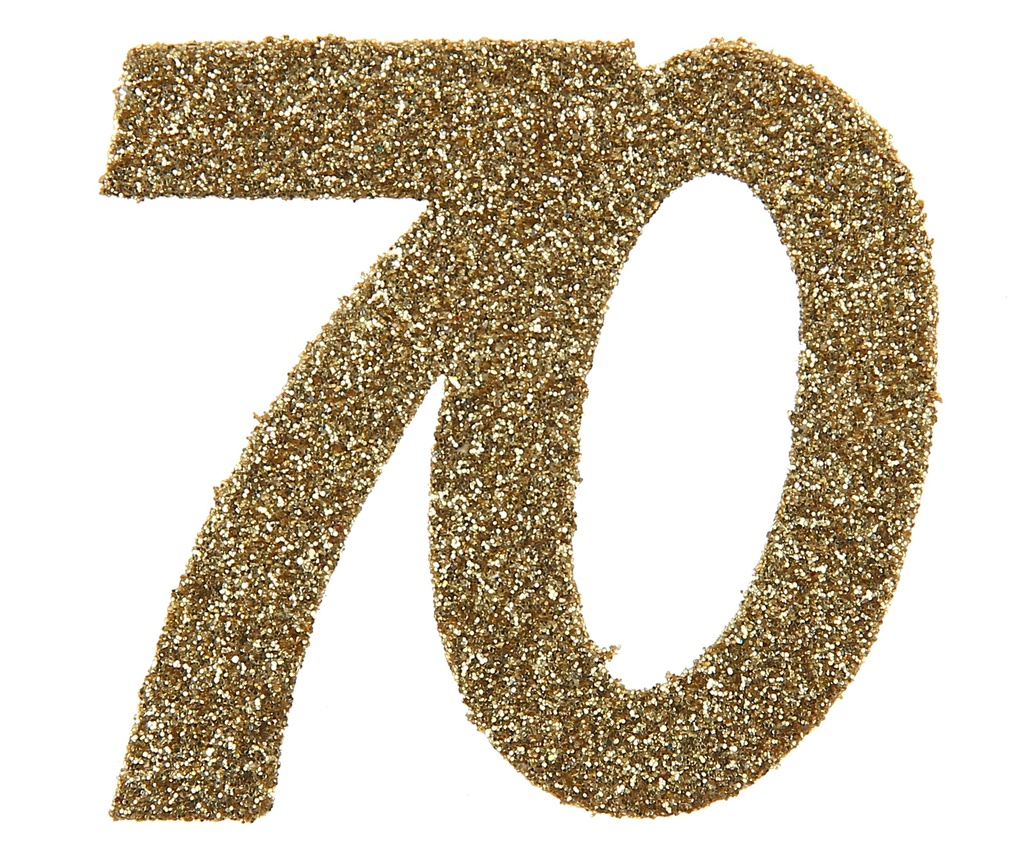 Confettis 70 ans paillettes or