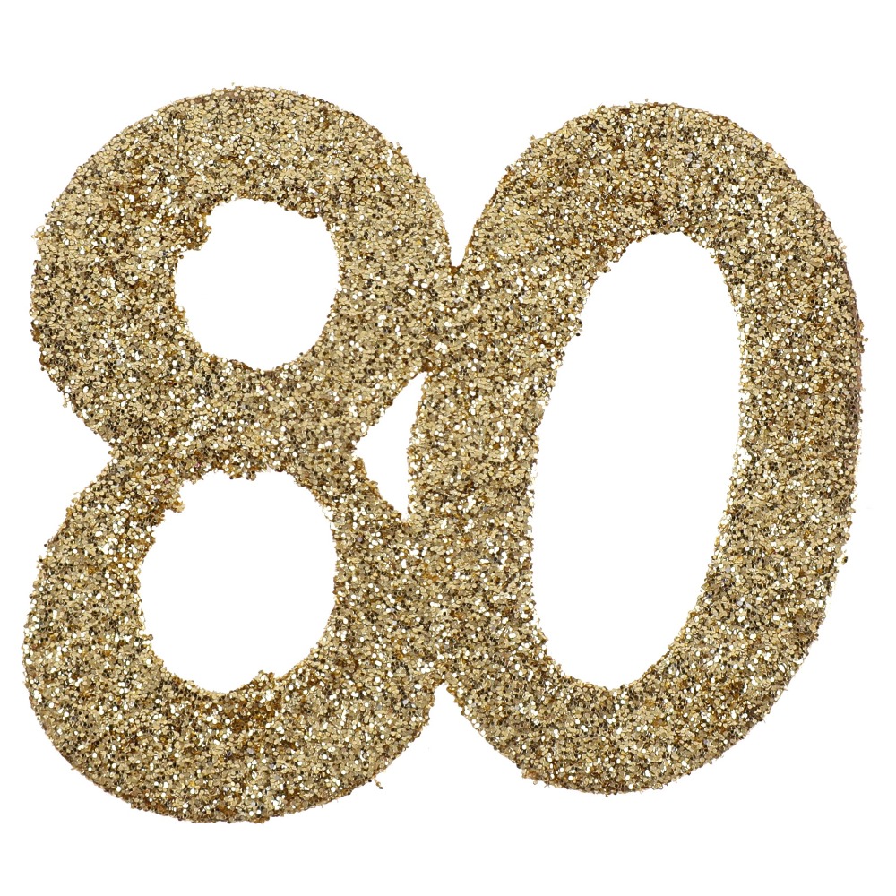 [SAN4604/80] Confettis 80 ans paillettes or