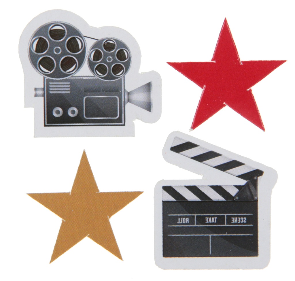 [SAN6641] 50 Décorations de table Hollywood