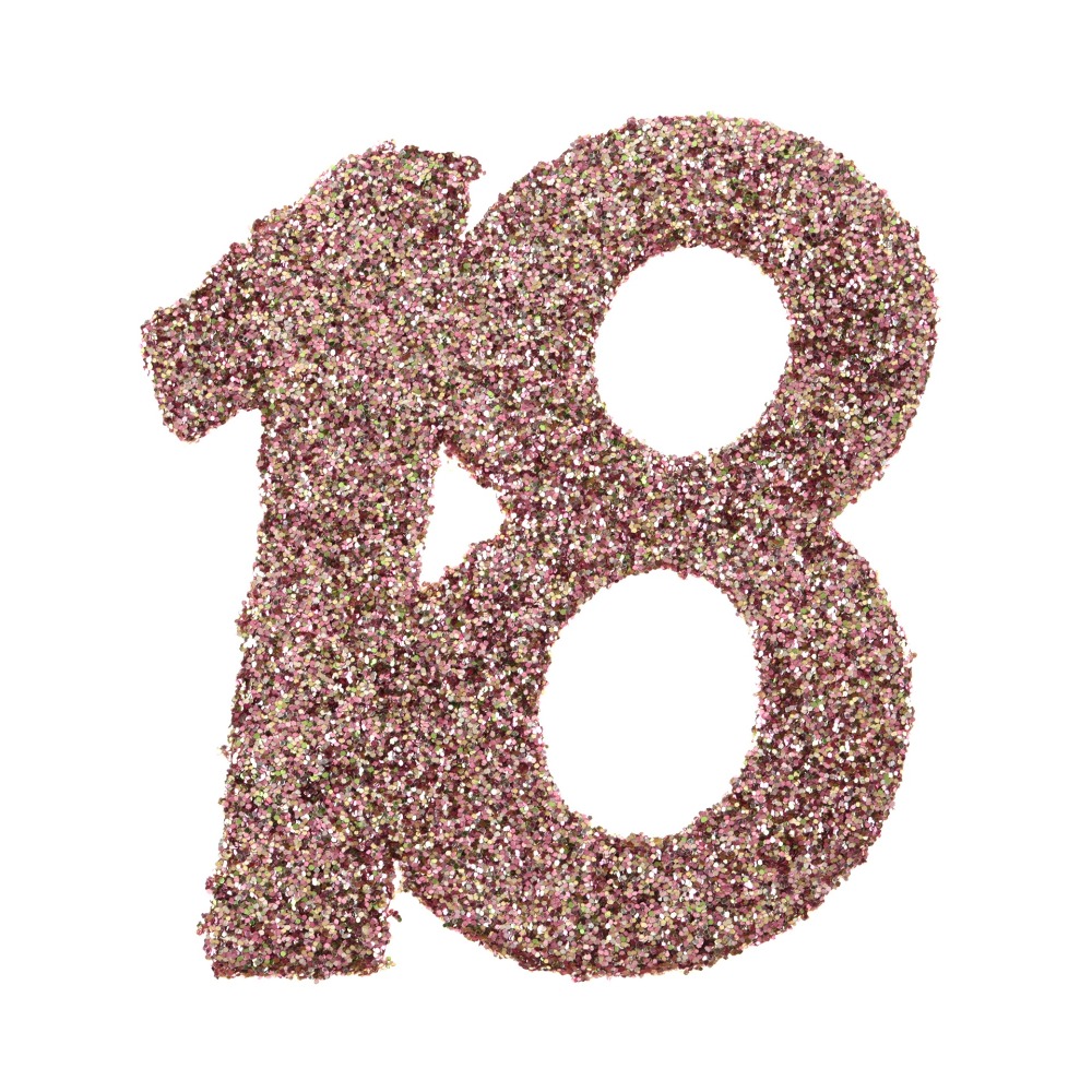 [SAN7306/18] 18th Birthday Rose Gold Glitter Confetti