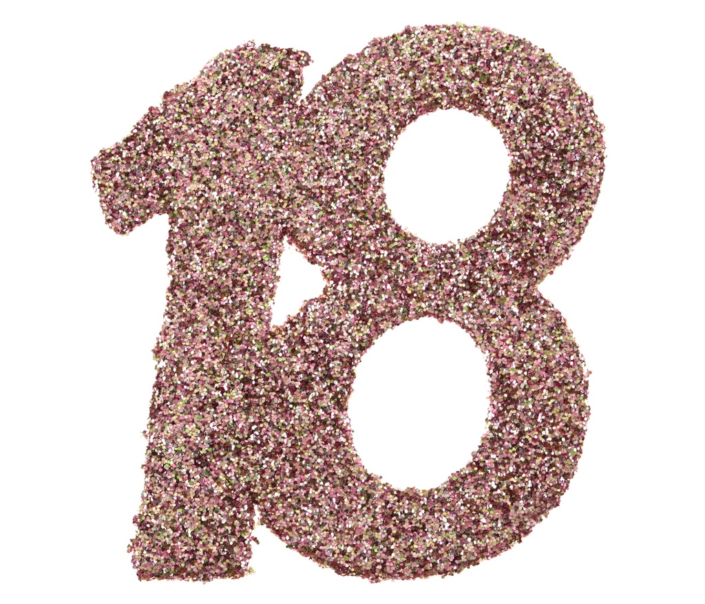 Confettis 18 ans paillettes rose gold