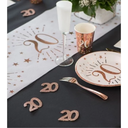 Confettis 20 ans paillettes rose gold