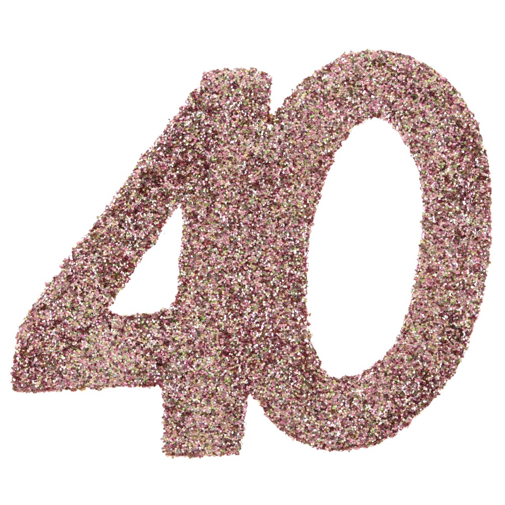 [SAN7306/40] Confettis 40 ans paillettes rose gold
