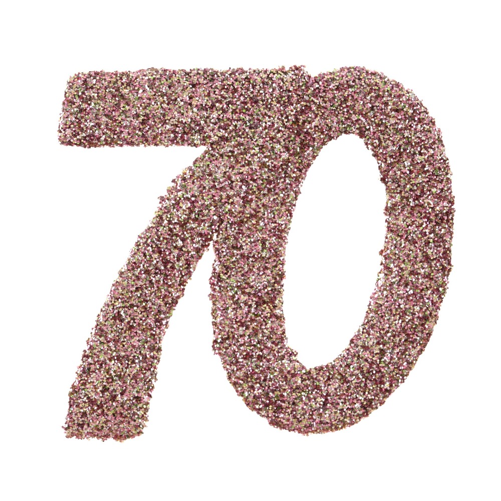 [SAN7306/70] Confettis 70 ans paillettes rose gold