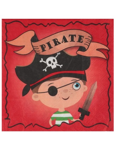 Piraten-Servietten, 20er-Pack