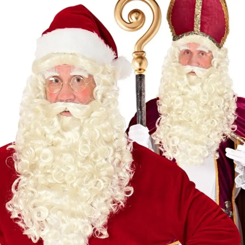 St Nicholas & Santa Claus Beard Set