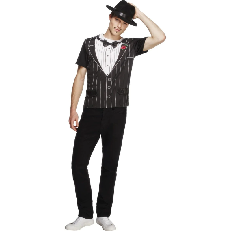 [SMI34154M]  Fever Male Gangster Instant T-Shirt