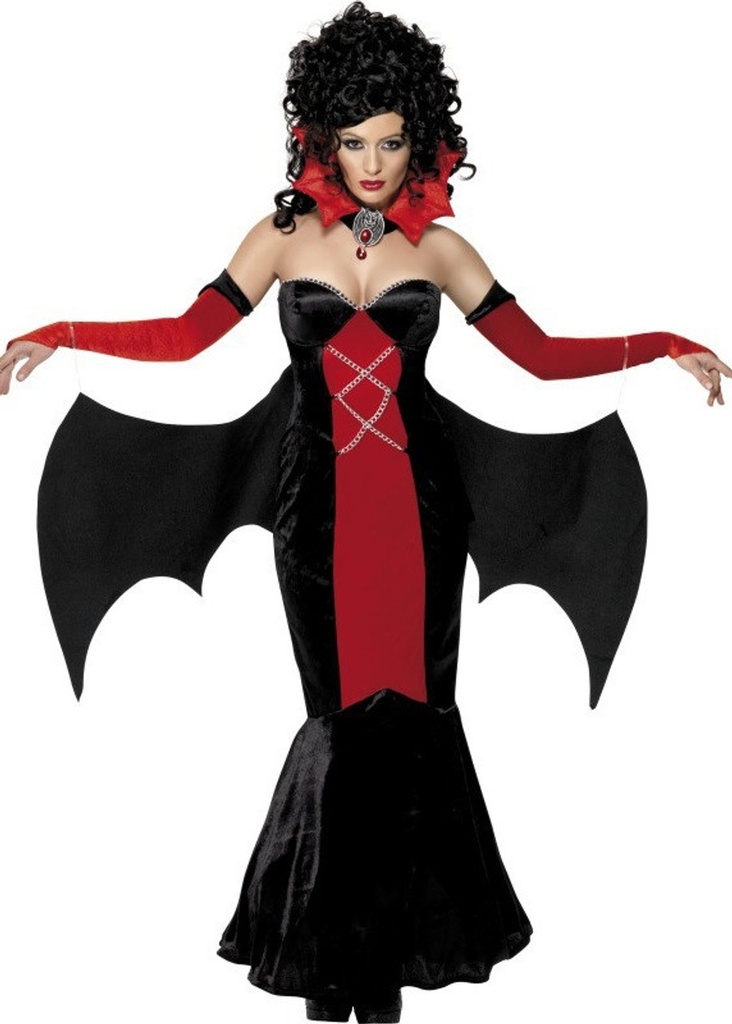 gothic manor vampire costume, female,