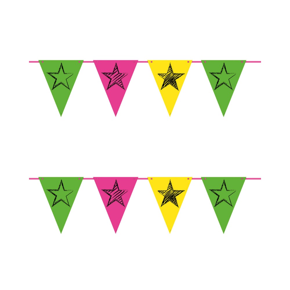 [FOL63533] Neon-Party-Wimpelgirlande