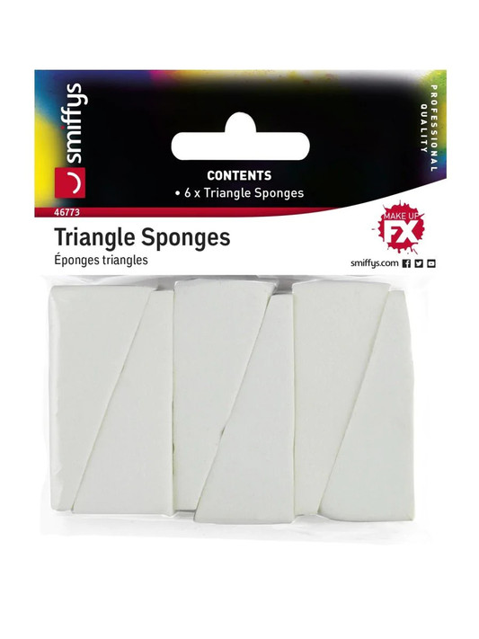 Lot de 6 éponges en triangle