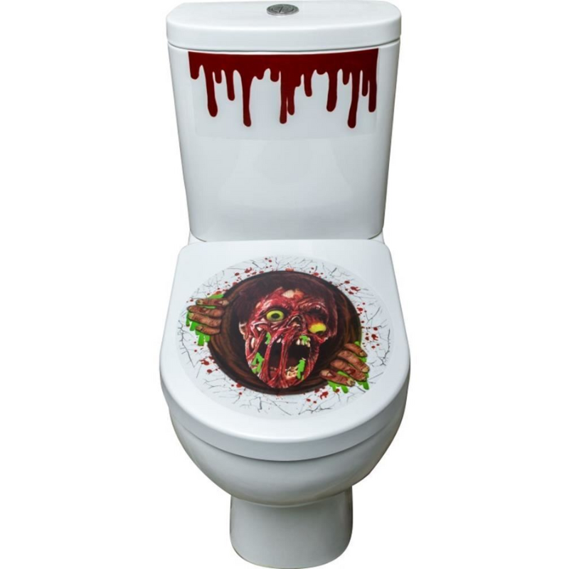 Autocollants pour lunette de toilette zombie