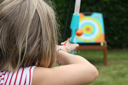 Tir à l'Arc Enfant 4 cibles + 4 arcs + 12 flèches en plastique