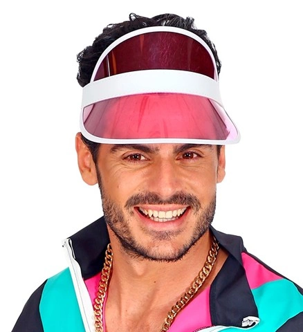 [WID00210] Neon pink 80s visor