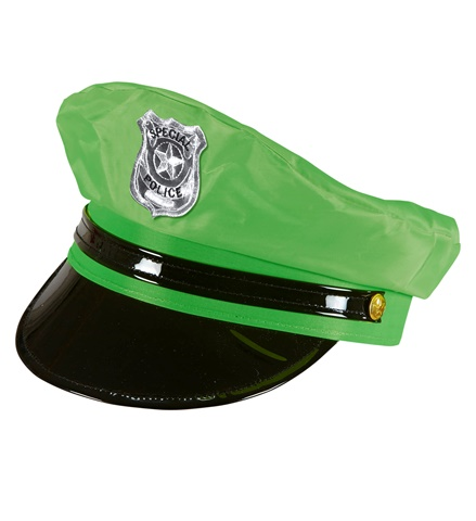 [WID01090] Neongrüne Polizeimütze