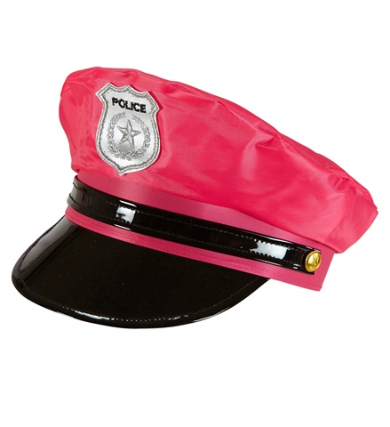 [WID01098] Neonrosa Polizeimütze