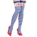 Chaussettes Montantes de Marin Rayures Blanc/Bleu