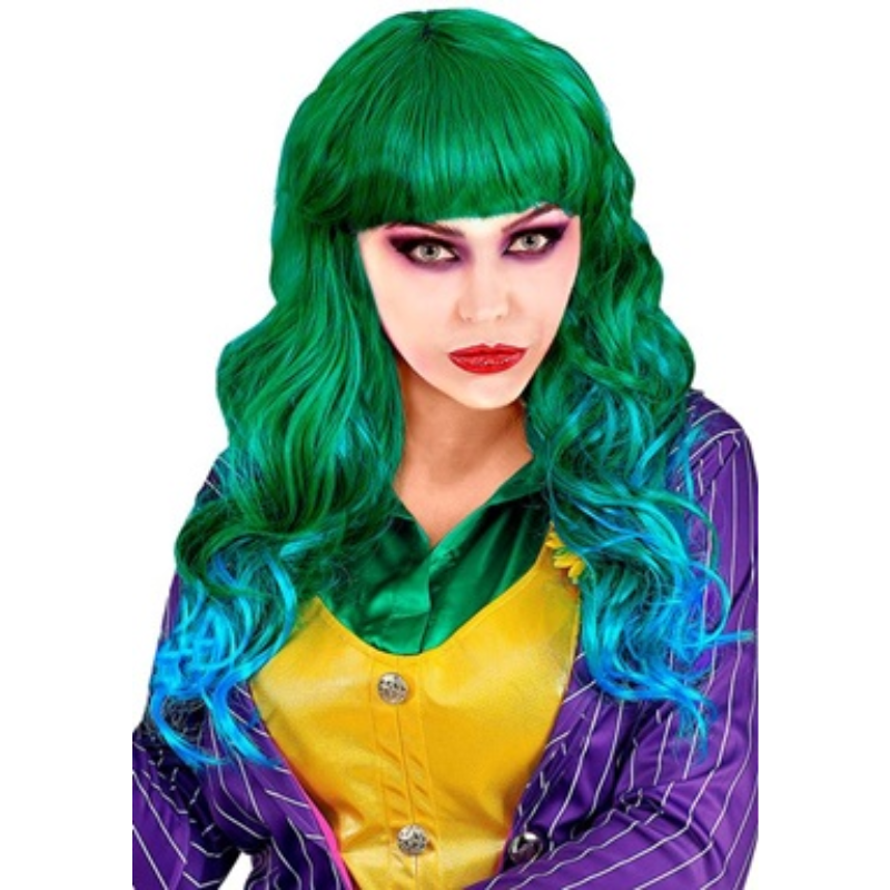 "PERRUQUE CLOWN MALEFIQUE" VERTE