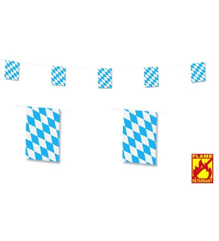 [WID02525] Guirlande à fanions carrés Oktoberfest 6 m
