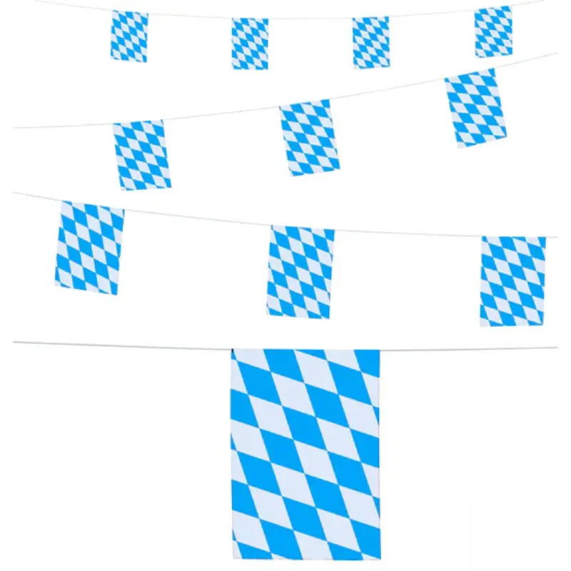 Guirlande à fanions carrés Oktoberfest 6m