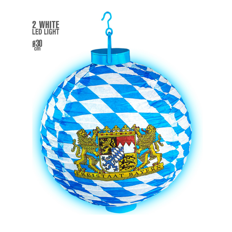 Lanterne Oktoberfest lumineuse 30 cm