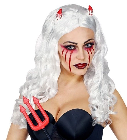 [WID04456] Little Devil Wig with Horns