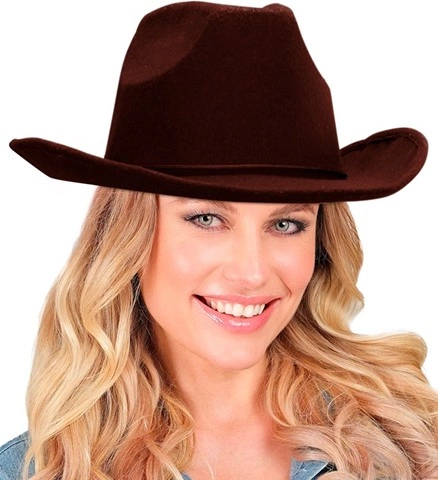 Chapeau de cowboy brun