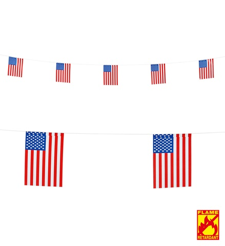 [WID05320] Guirlande drapeaux USA 6 m