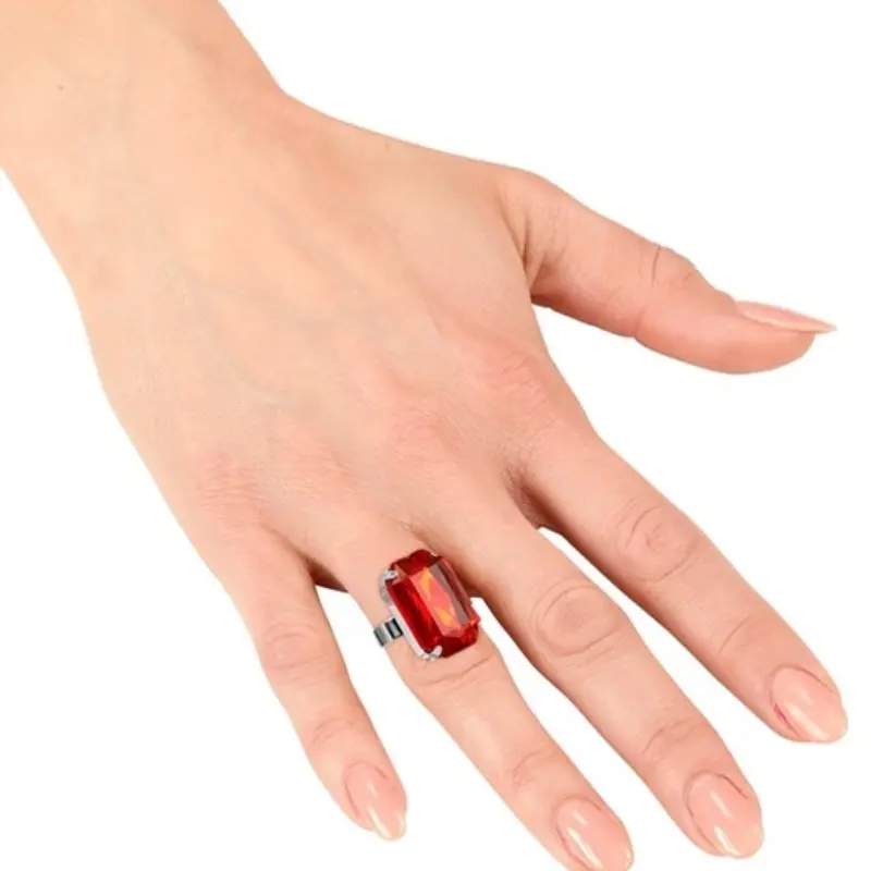[WID05853] Bague pierre rouge