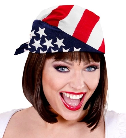 [WID1044U] Bandana USA 55 x 55 cm