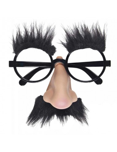 Brille mit Nase, Schnurrbart und Augenbrauen