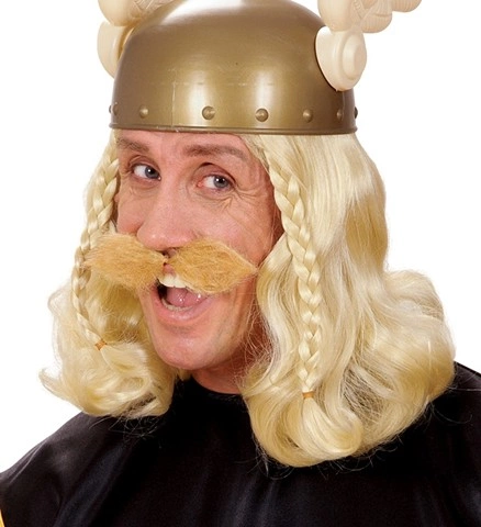 [WID1642L] Blond schnauzer moustache