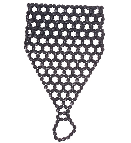 [WID1726B] Gants à perles noires