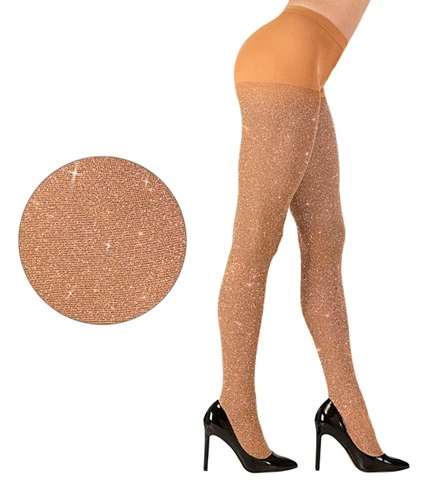 [WID2084G] Glänzende goldene Strumpfhose 40 DEN