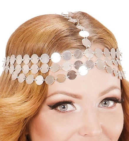 [WID24374] Silver coin headdress