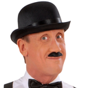 Chapeau melon noir satiné