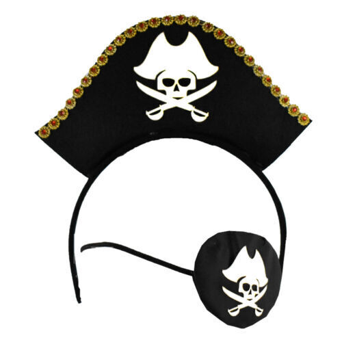 Piraten-Kopftuch mit Totenkopf - rot und schwarz sortiert